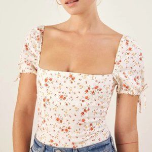 Reformation River Top in Veronica (Size 2)
